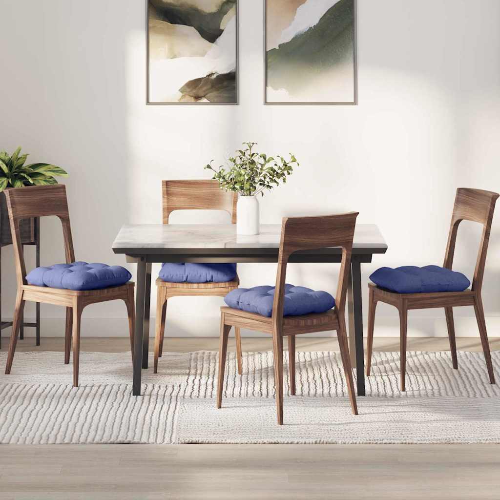 JUNG Vida Sitzkissen 4 pcs Jeans blau 40 x 40 x 12 cm Stoff