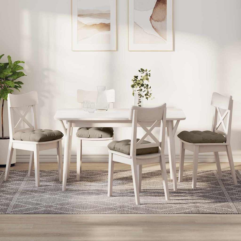 JUNG Vida Sitzkissen 4 pcs Taupe 40 x 40 cm Mikrofaserstoff