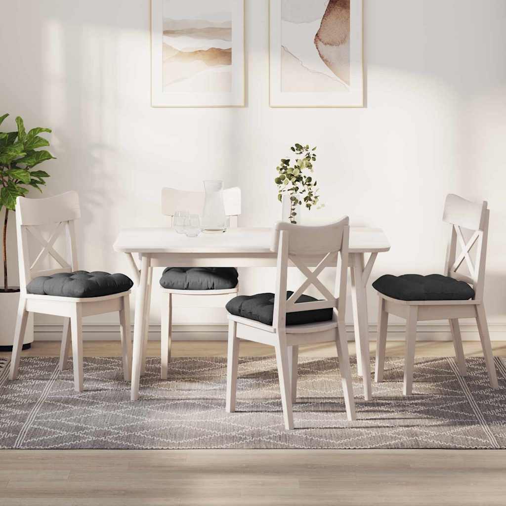 JUNG Vida Sitzkissen 4 pcs Dunkelgrau 40 x 40 cm Cordstoff