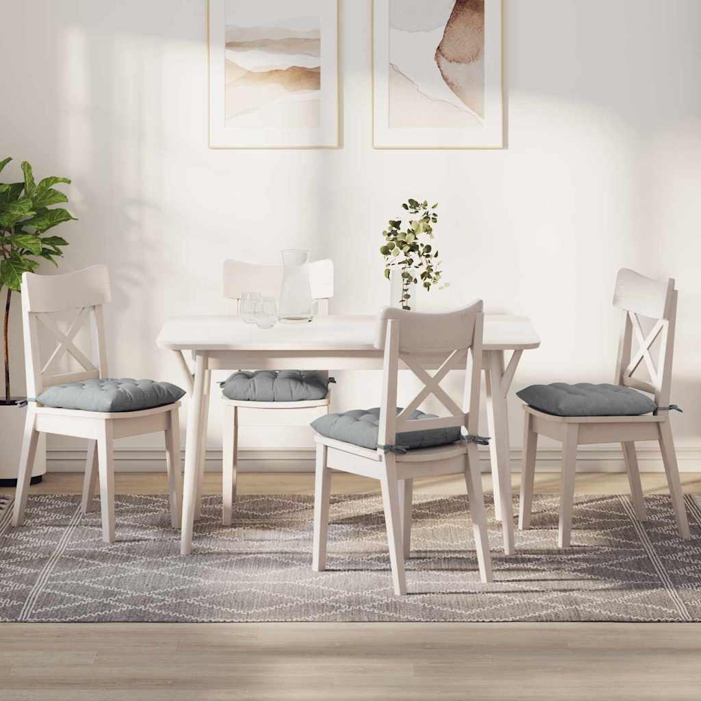 JUNG Vida Sitzkissen 4 pcs Hellgrau 40 x 40 x 6 cm Stoff