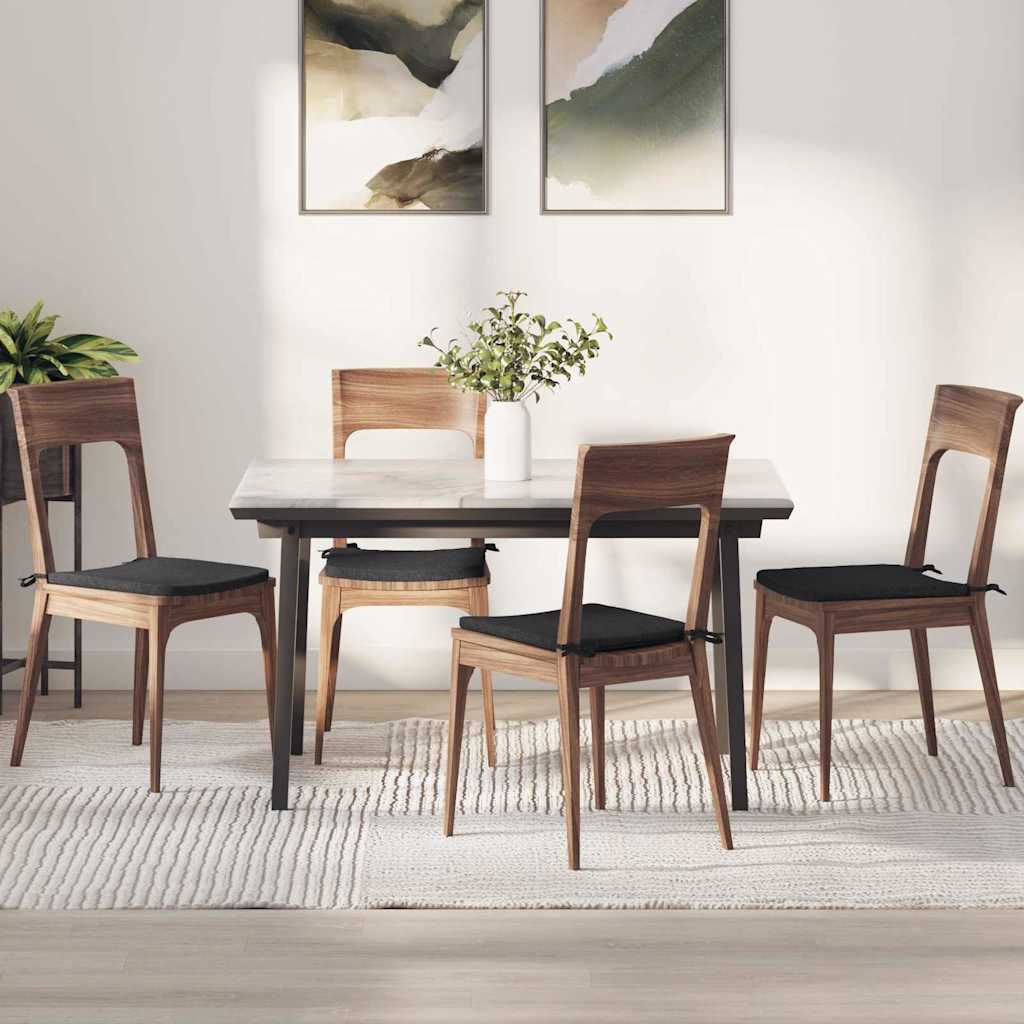 JUNG Vida Sitzkissen 4 pcs Schwarz 40 x 40 x 3 cm Stoff