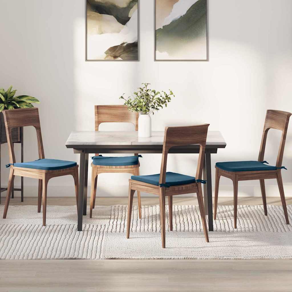 JUNG Vida Sitzkissen 4 pcs Blau 40 x 40 x 3 cm Samt