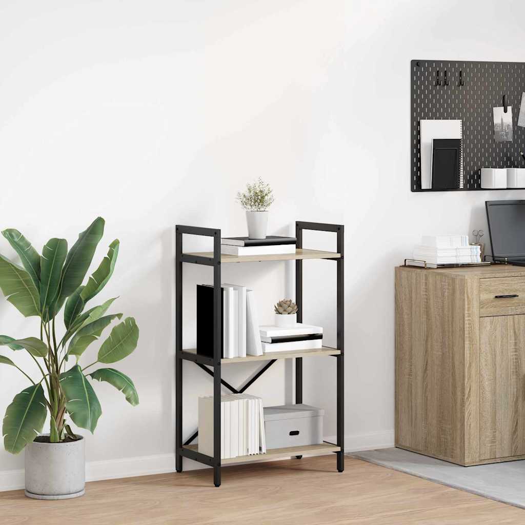 JUNG Vida Bücherregal Sonoma-Eiche 56 x 34 x 96 cm Holzwerkstoff