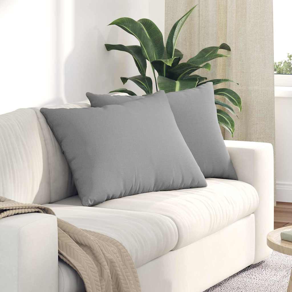 JUNG Vida Sofakissen 2 pcs Wolkengrau 70 x 50 cm Stoff