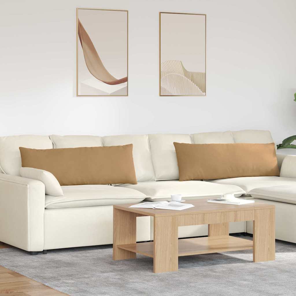 JUNG Vida Sofakissen 2 Stück Braun 120 x 40 cm Cordstoff