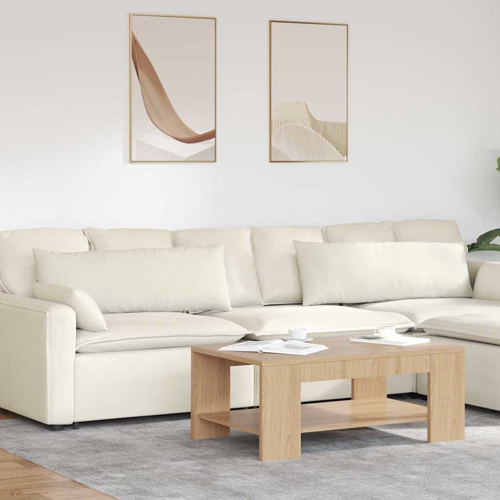 JUNG Vida Sofakissen 2 Stück Creme 120 x 40 cm Cordstoff