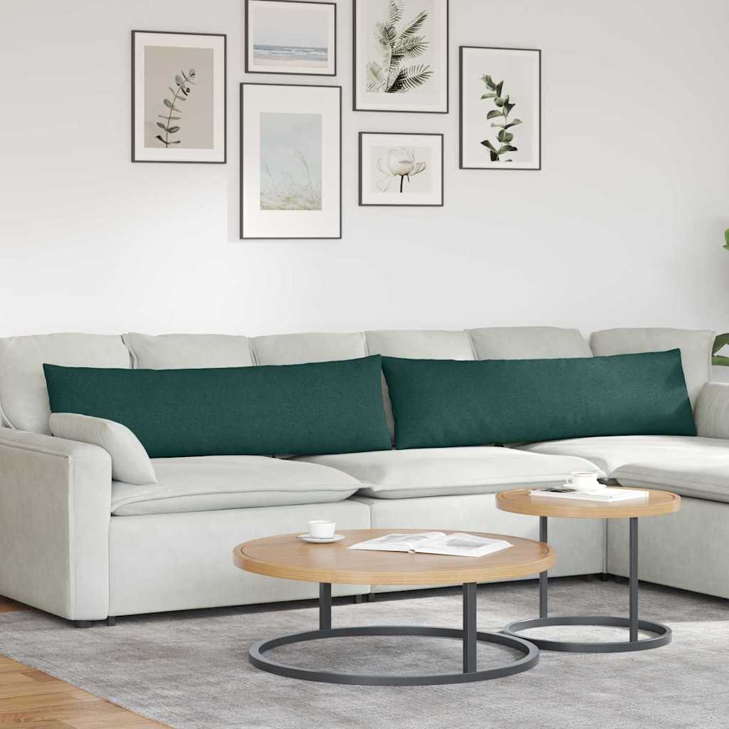 JUNG Vida Sofakissen 2 pcs Dunkelgrün 145 x 40 cm Stoff