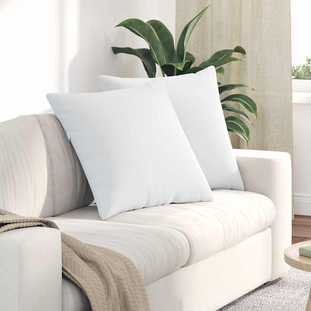 JUNG Vida Sofakissen 2 pcs Weiß 80 x 80 cm Stoff