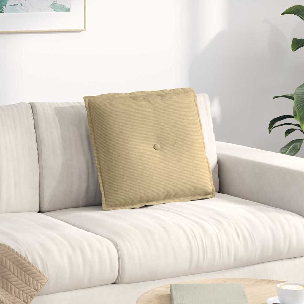 JUNG Vida Rückenkissen Grau-Grün 50 x 45 cm Cordstoff
