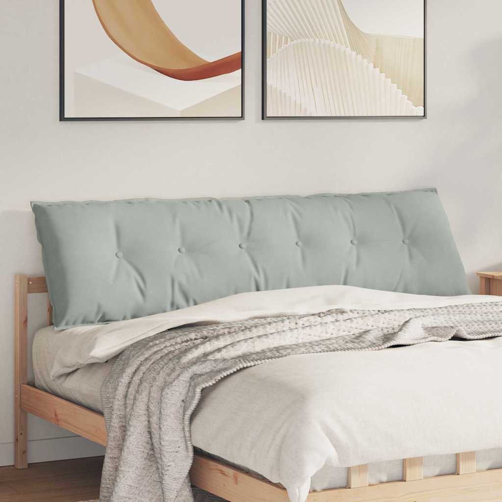 JUNG Vida Rückenkissen Hellgrau 180 x 50 cm Cordstoff