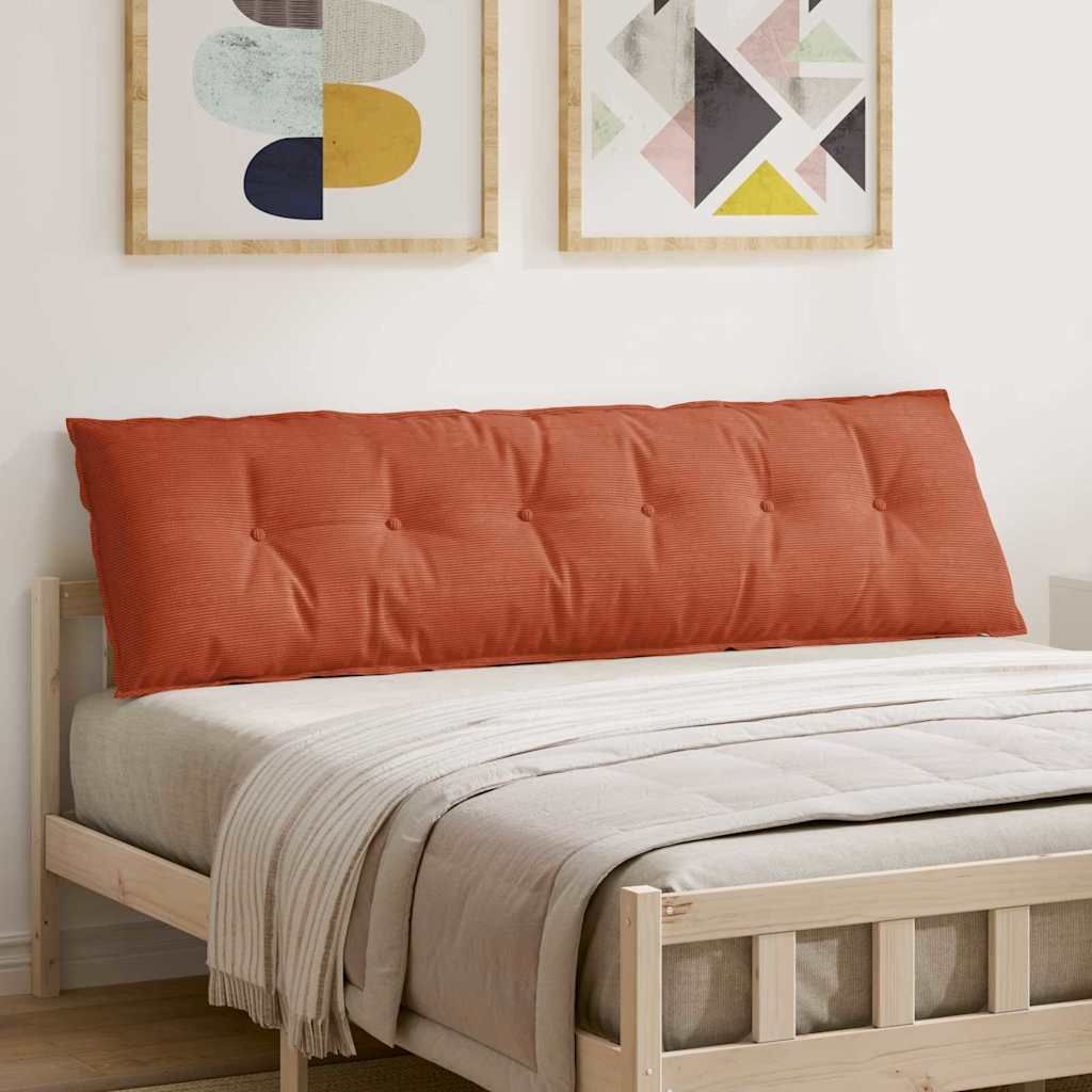 JUNG Vida Rückenkissen Rot-Orange 180 x 50 cm Cordstoff