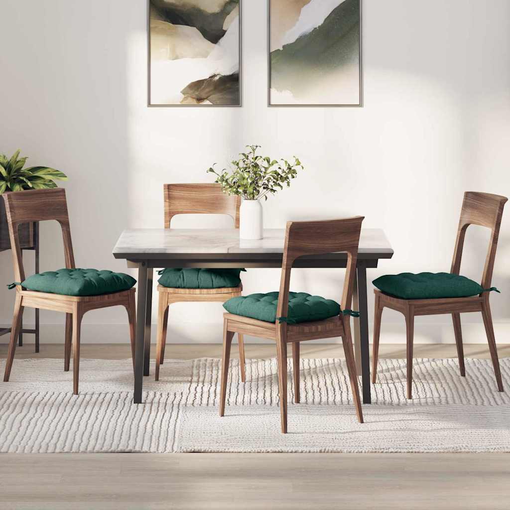JUNG Vida Sitzkissen 4 pcs Dunkelgrün 40 x 40 x 6 cm Stoff