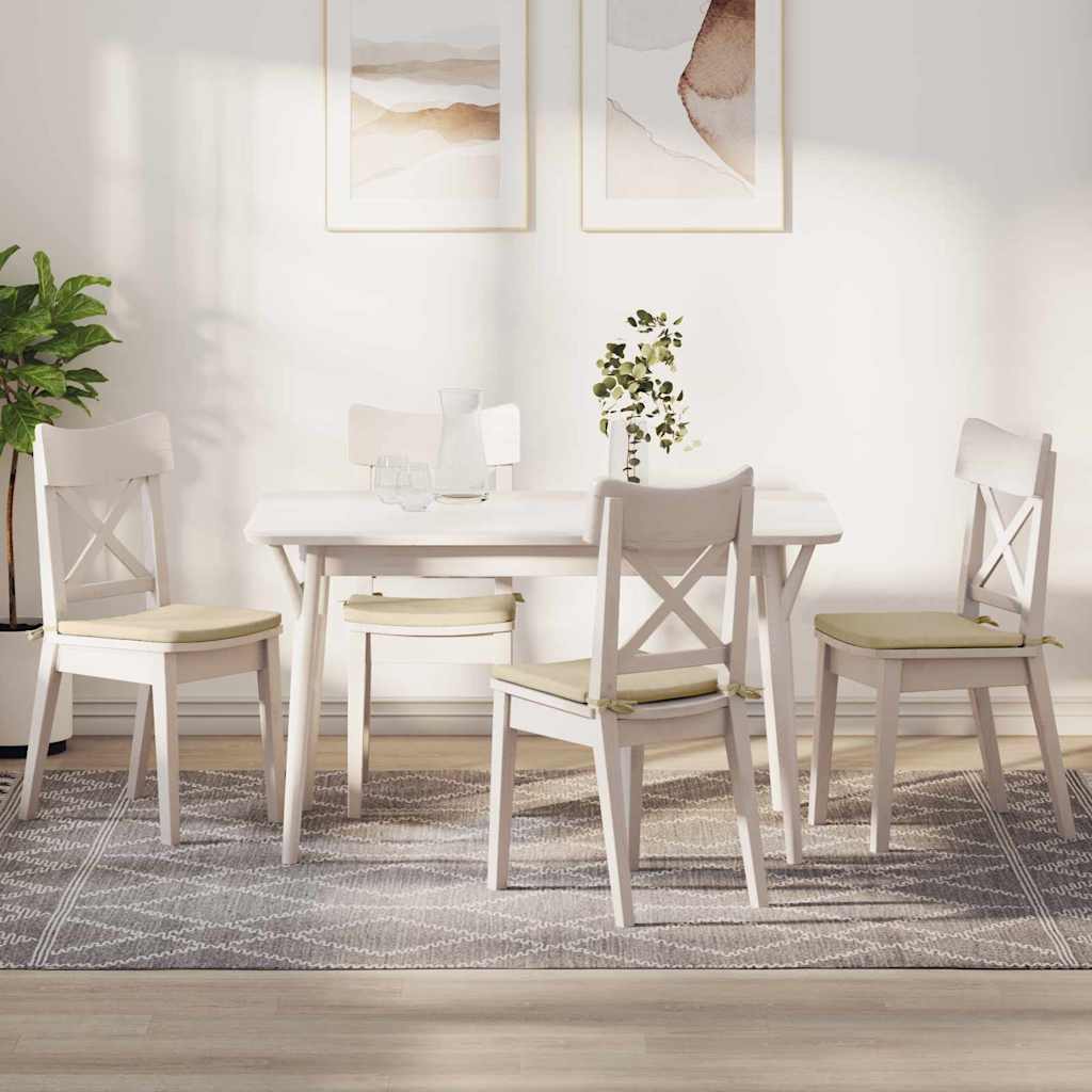 JUNG Vida Sitzkissen 4 pcs Creme 40 x 40 x 3 cm Stoff