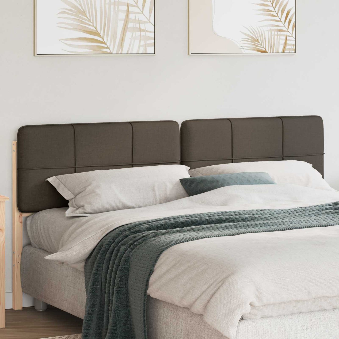 JUNG Vida Gepolstertes Kopfteil mit Kopfteil Braun und Taupe 200 cm