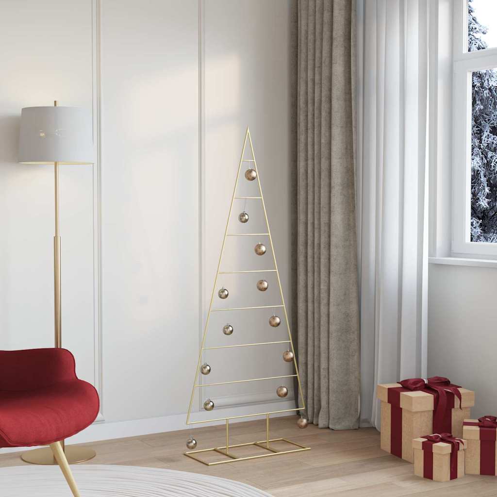 JUNG Vida Metall Weihnachtsbaum Gold 150 cm Pulverbeschichteter Stahl