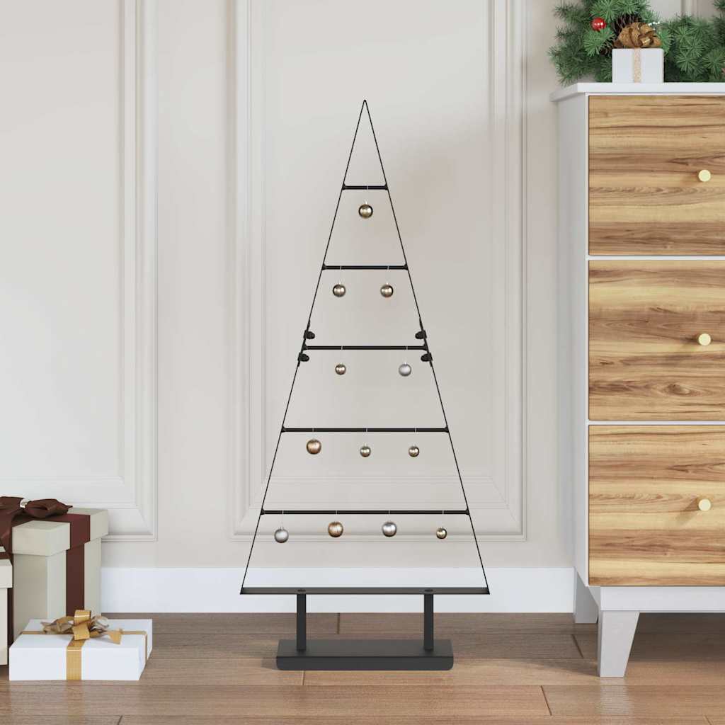 JUNG Vida Metall Weihnachtsbaum mit Ständer Schwarz 90 cm Stahl