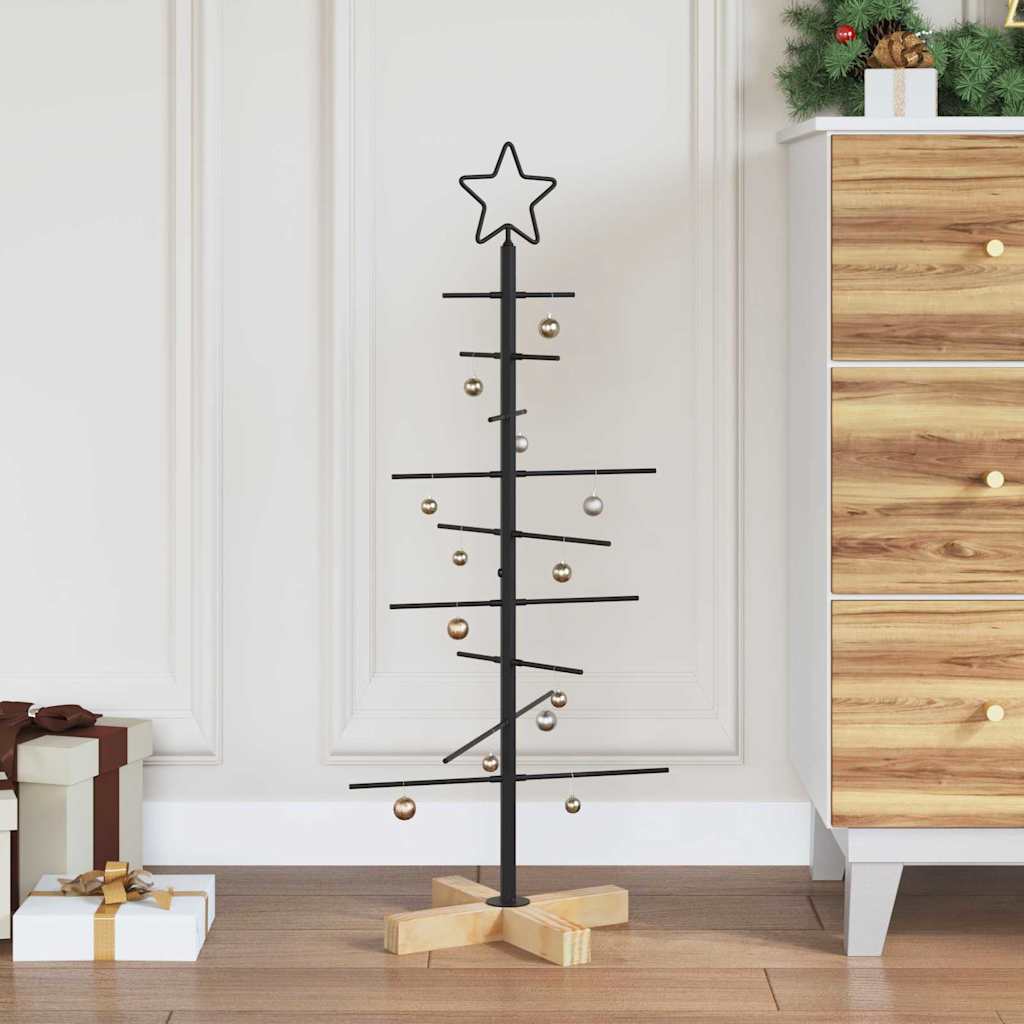 JUNG Vida Metall Weihnachtsbaum Schwarz 89 cm Pulverbeschichteter Stahl