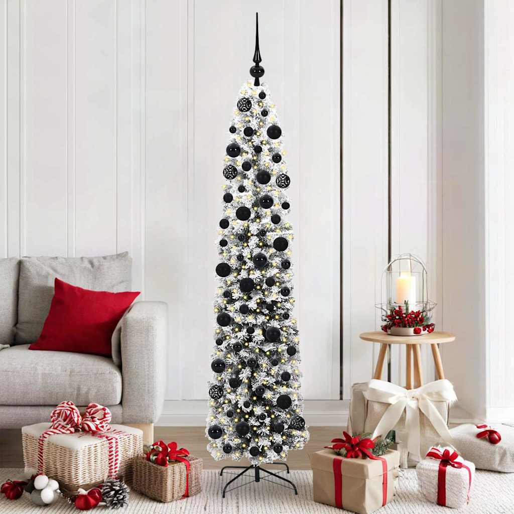 JUNG Vida Künstlicher Weihnachtsbaum mit 300 LEDs mit Ständer Grün 180 cm