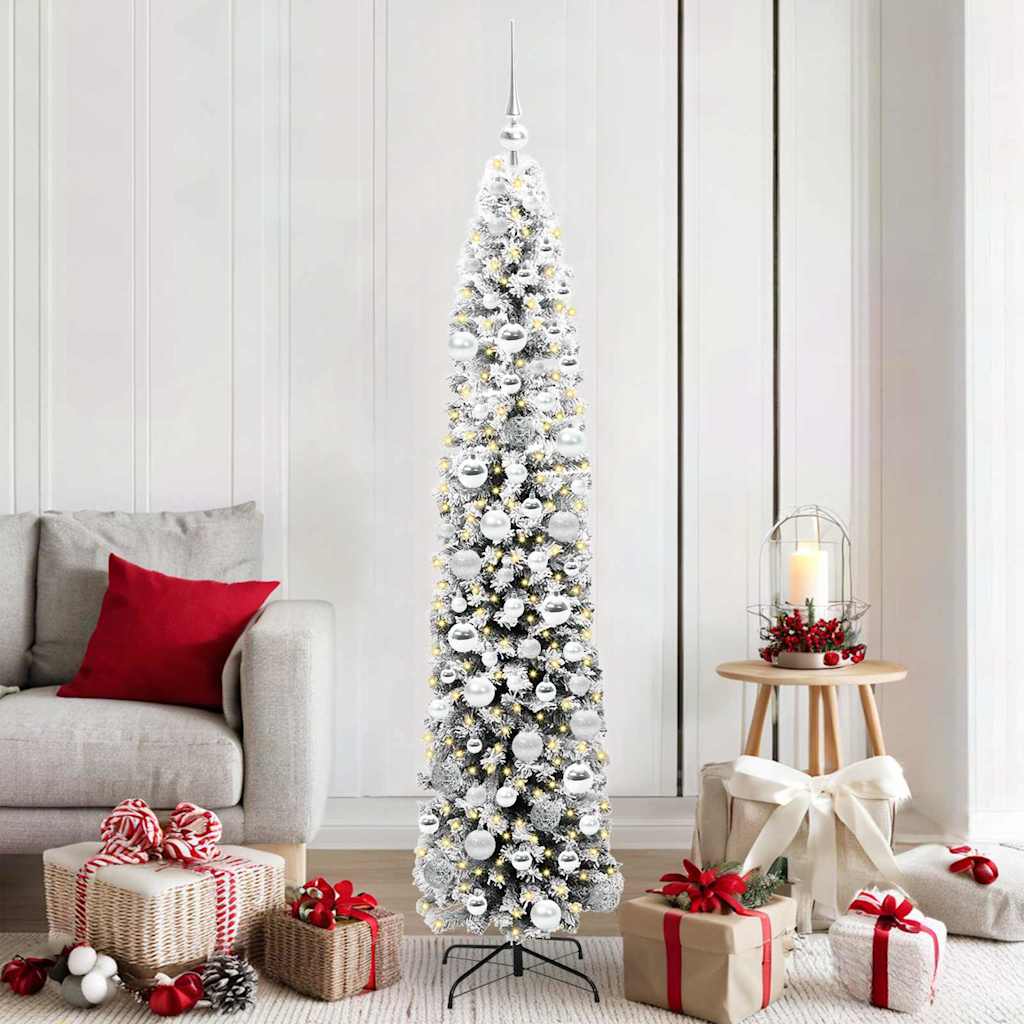 JUNG Vida Künstlicher Weihnachtsbaum mit 300 LEDs mit Ständer Grün 180 cm