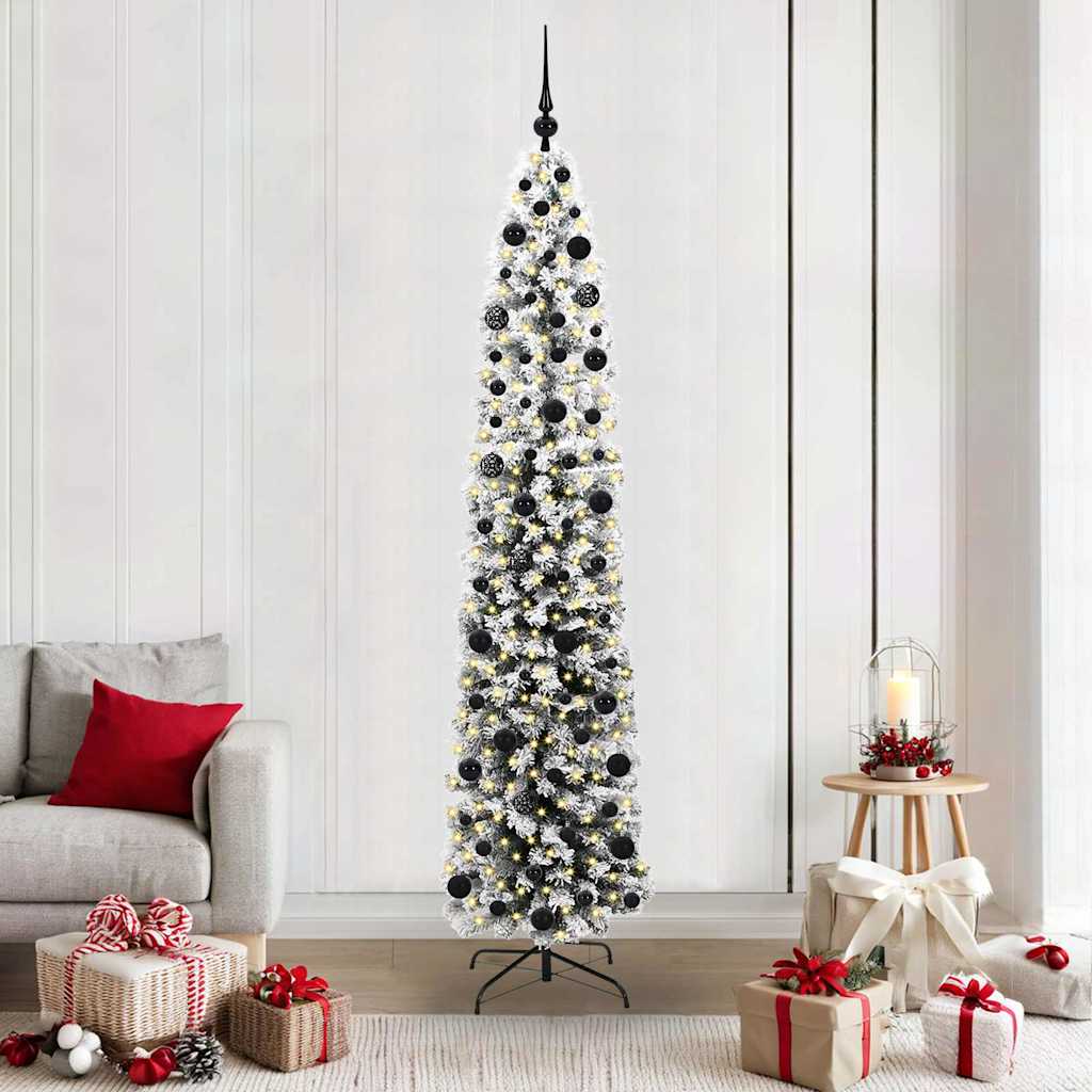 JUNG Vida Künstlicher Weihnachtsbaum mit 300 LEDs mit Ständer Grün 210 cm