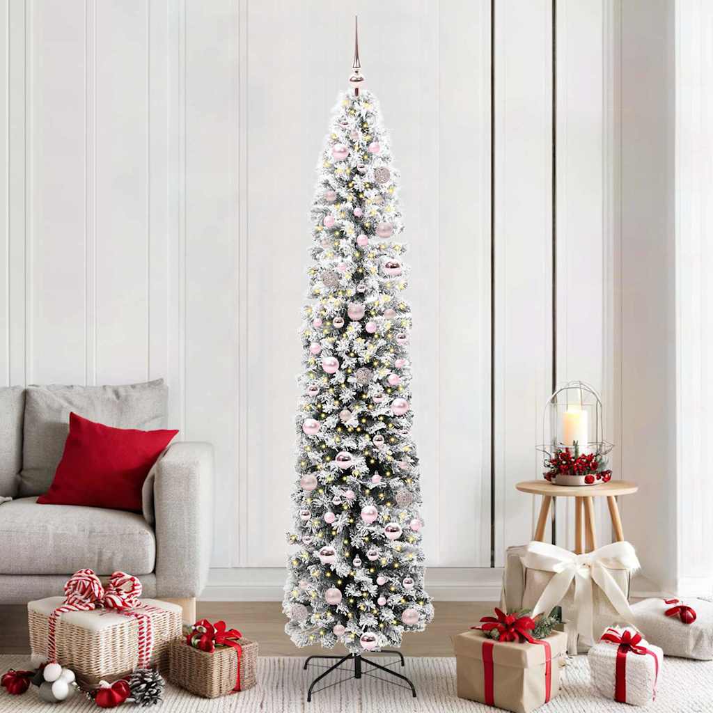 JUNG Vida Künstlicher Weihnachtsbaum mit 300 LEDs mit Ständer Grün 210 cm