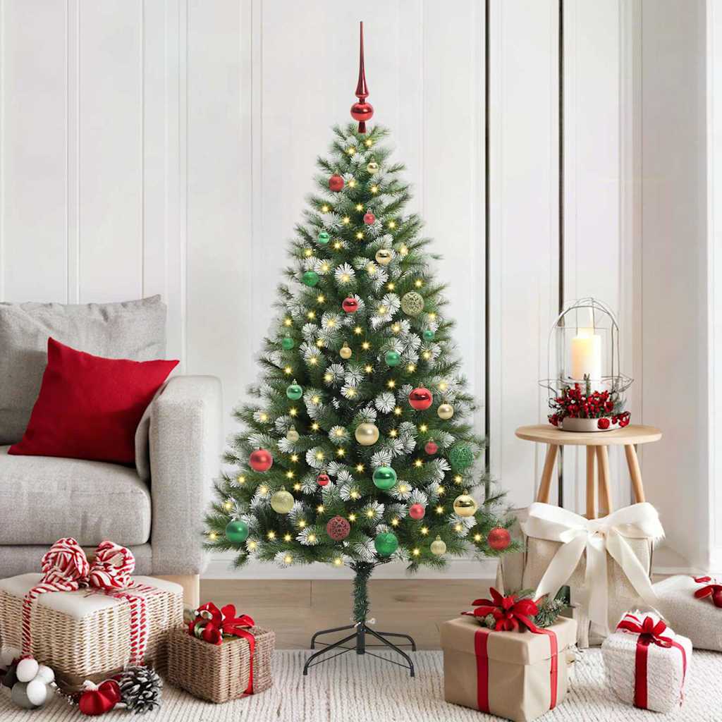 JUNG Vida Künstlicher schwenkbarer Weihnachtsbaum mit flockigem Schnee