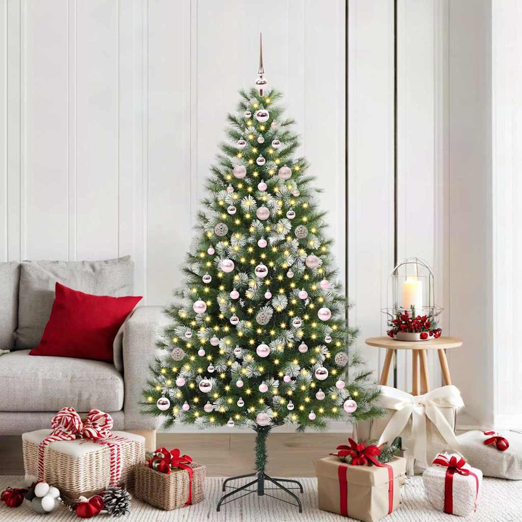 JUNG Vida Künstlicher schwenkbarer Weihnachtsbaum mit flockigem Schnee