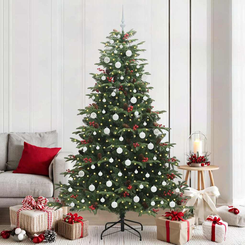 JUNG Vida Künstlicher Weihnachtsbaum mit 300 LEDs mit Ständer Grün 210 cm