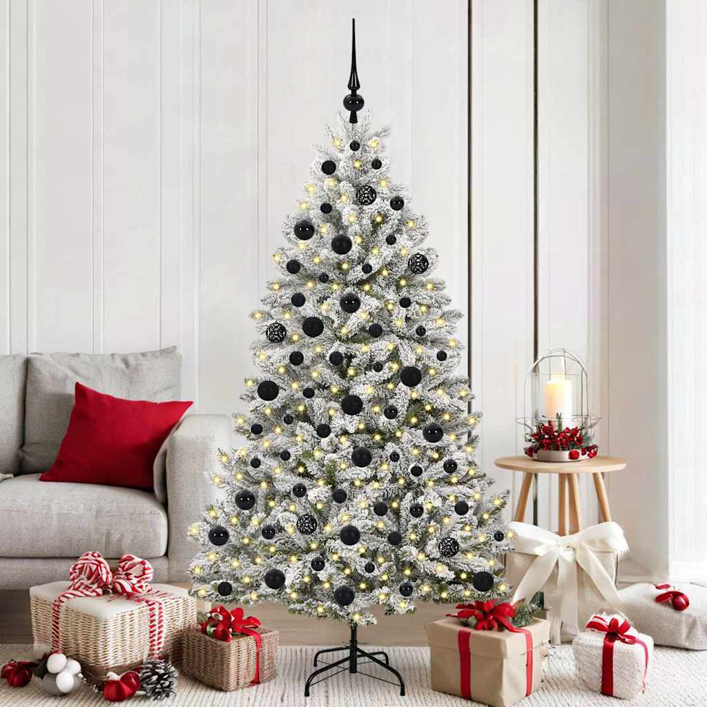 JUNG Vida Künstlicher Weihnachtsbaum Grün und Weiß 180 cm PVC und Metall