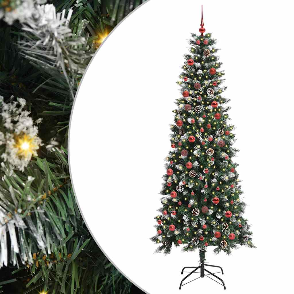 JUNG Vida Künstlicher Weihnachtsbaum mit 300 LEDs mit Ständer Grün 210 cm