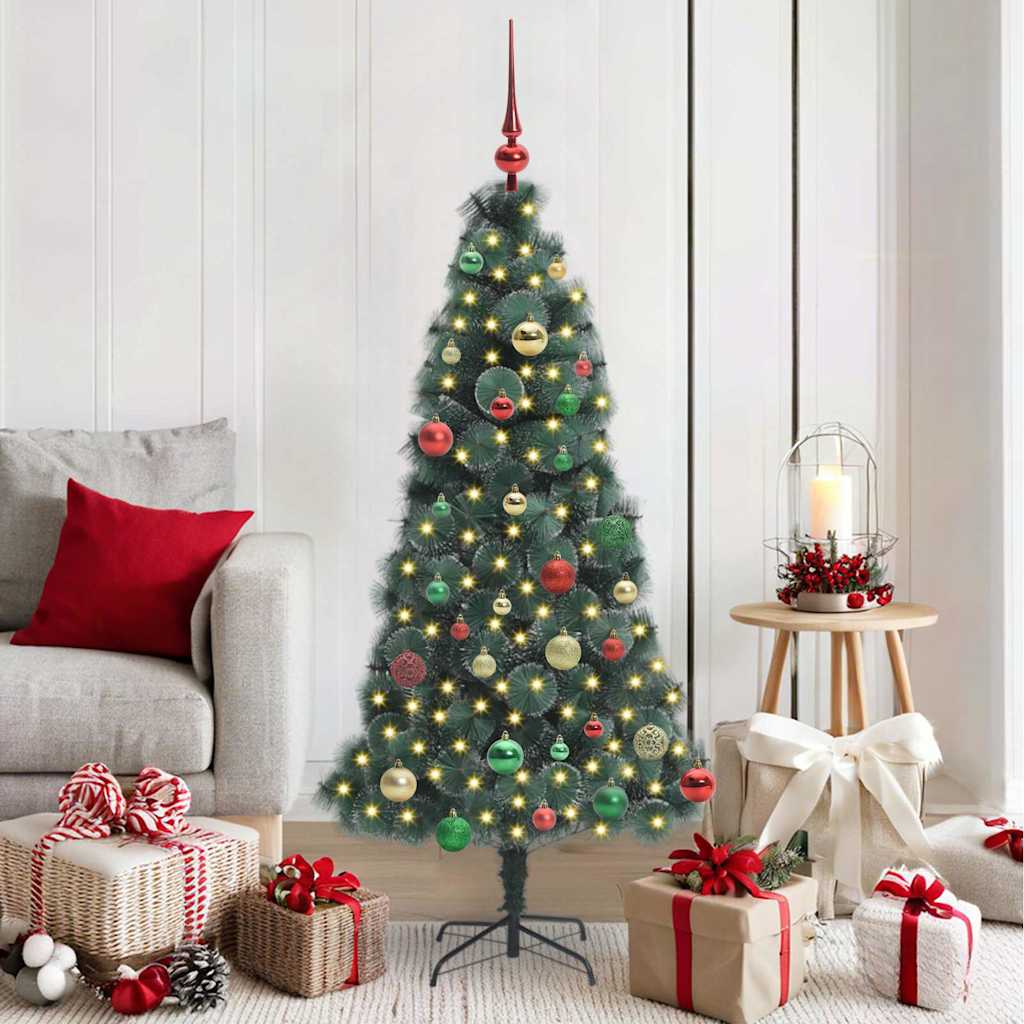 JUNG Vida Künstlicher vorbeleuchteter Weihnachtsbaum mit Kugelset 150 cm