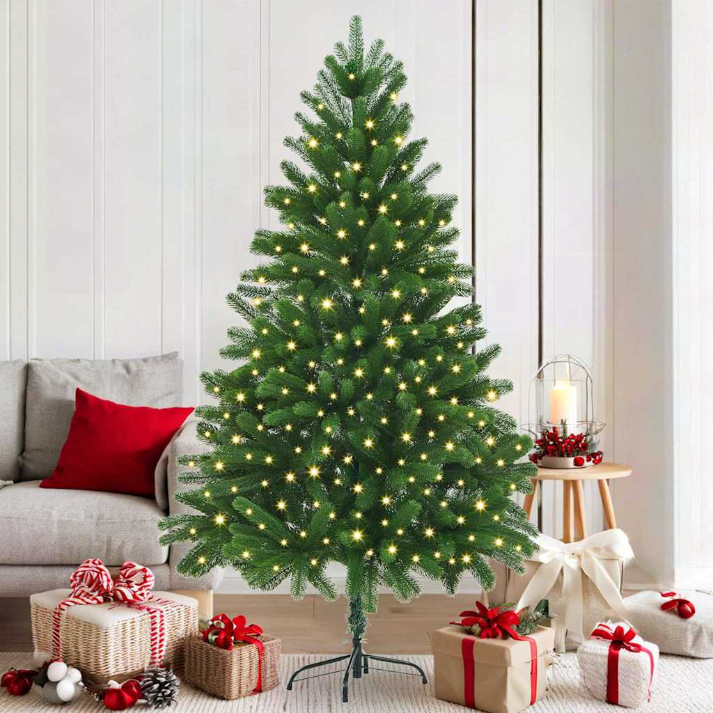 JUNG Vida Weihnachtsbaum mit 300 LEDs mit Ständer Grün 180 cm PE