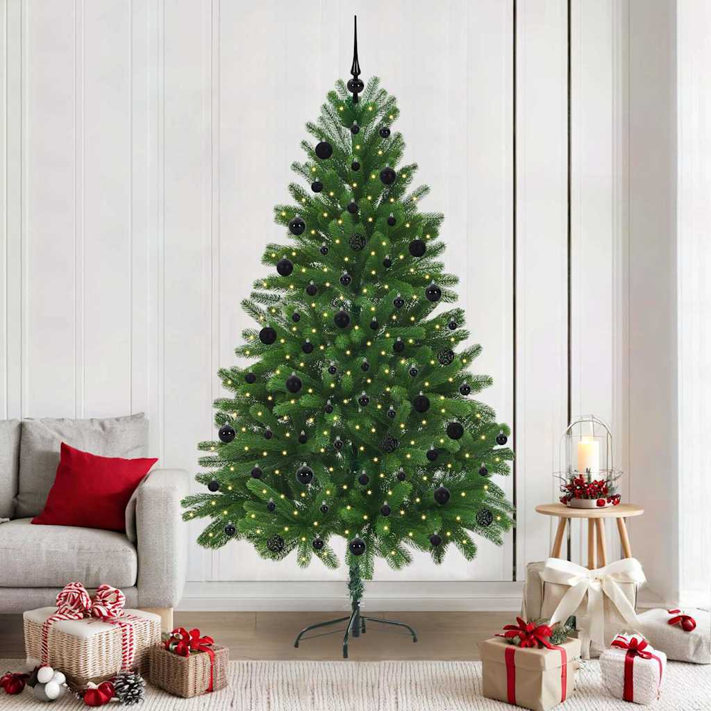 JUNG Vida Weihnachtsbaum mit 300 LEDs mit Ständer Grün 210 cm PE