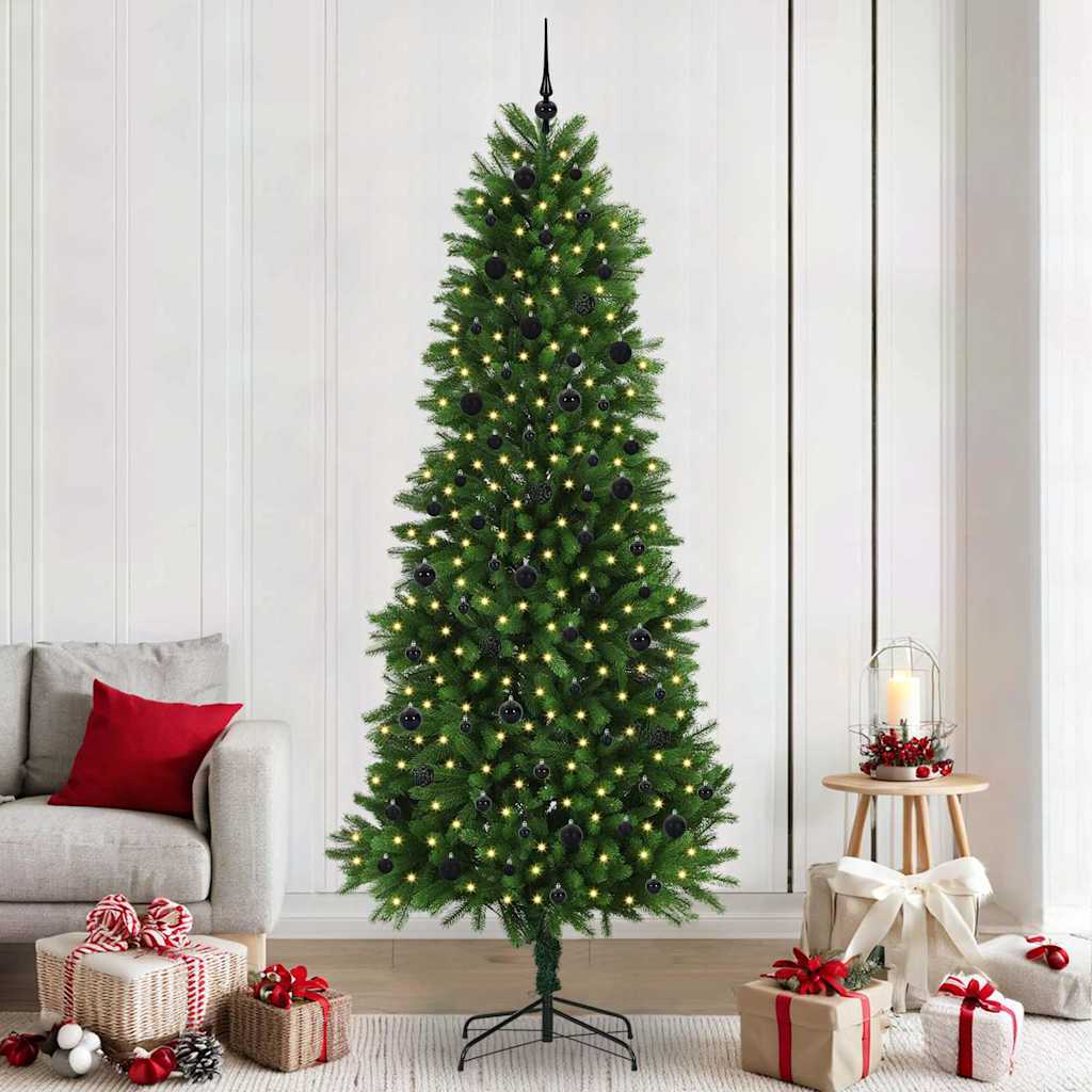 JUNG Vida Weihnachtsbaum mit 300 LEDs mit Ständer Grün 240 cm PE