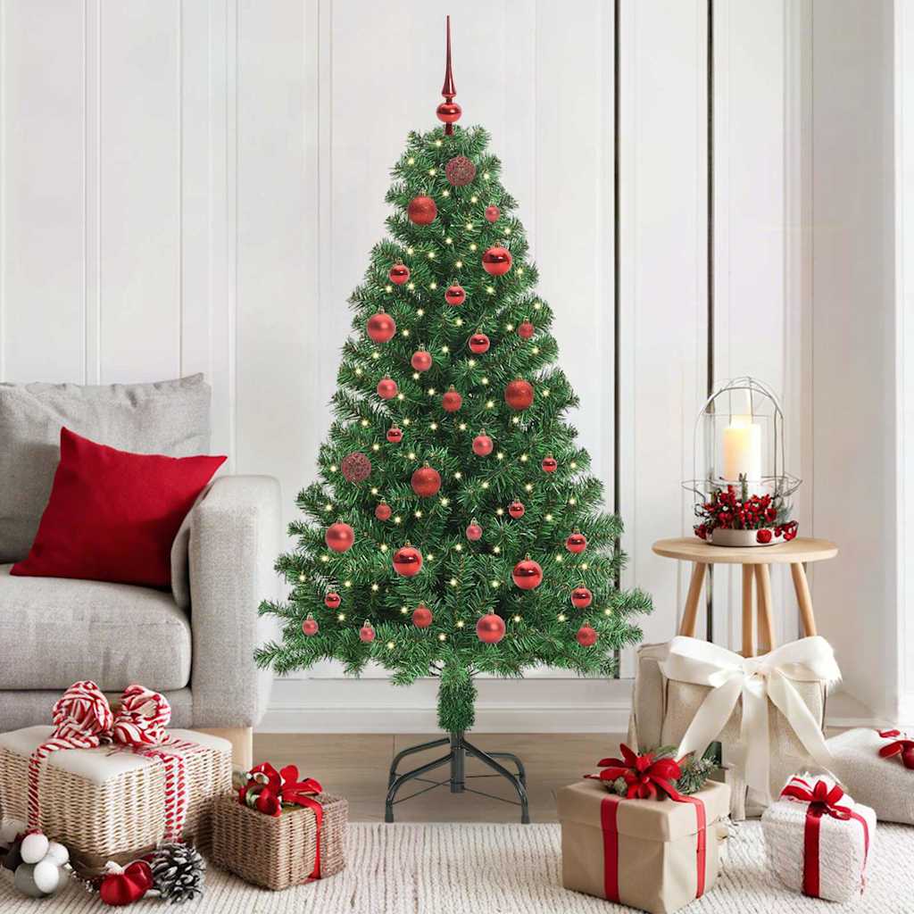 JUNG Vida Künstlicher Weihnachtsbaum mit 150 LEDs mit Ständer Grün 150 cm