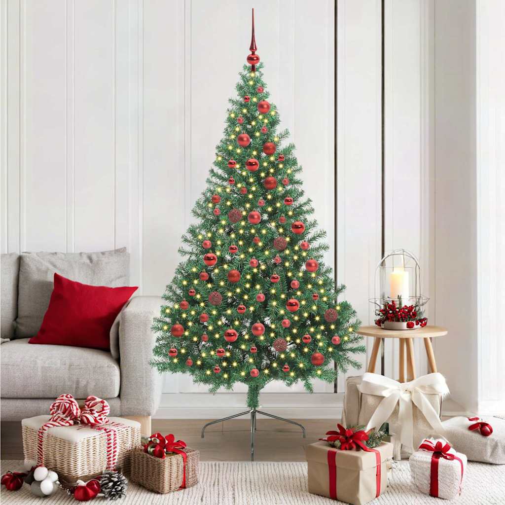 JUNG Vida Künstlicher vorbeleuchteter Weihnachtsbaum Grün 180 cm PVC