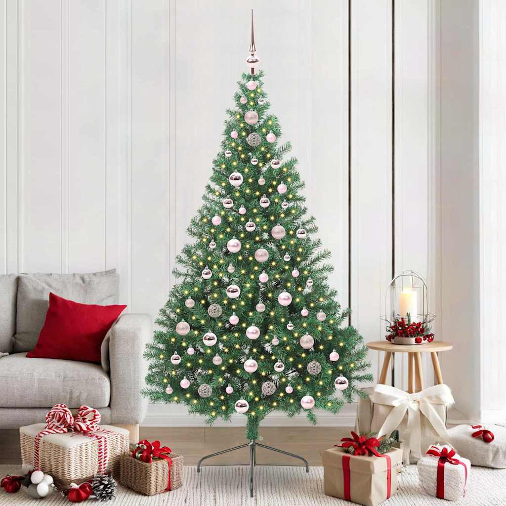 JUNG Vida Künstlicher vorbeleuchteter Weihnachtsbaum Grün 210 cm PVC