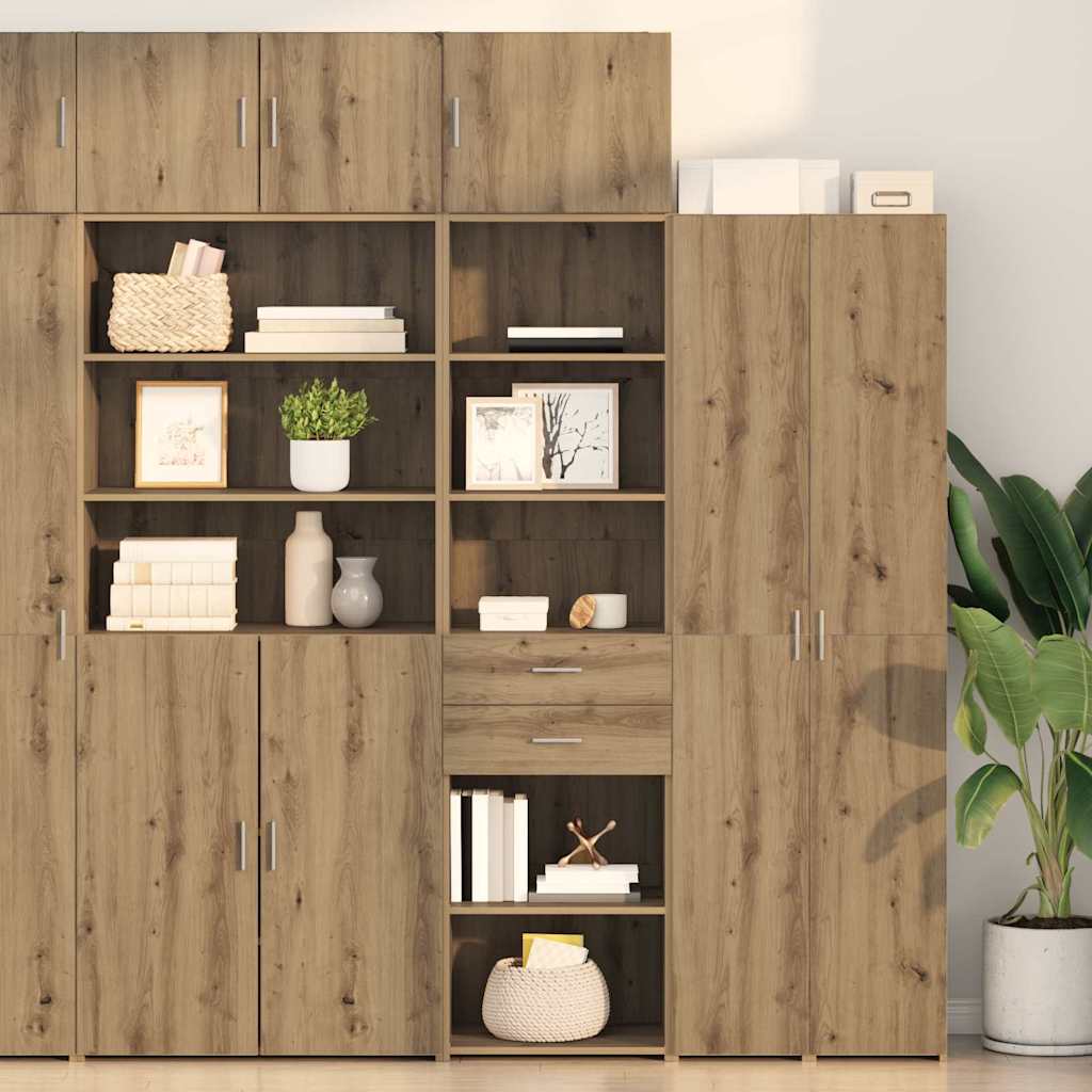 JUNG Vida Highboard Artisan-Eiche 50 x 42,5 x 225 cm Holzwerkstoff
