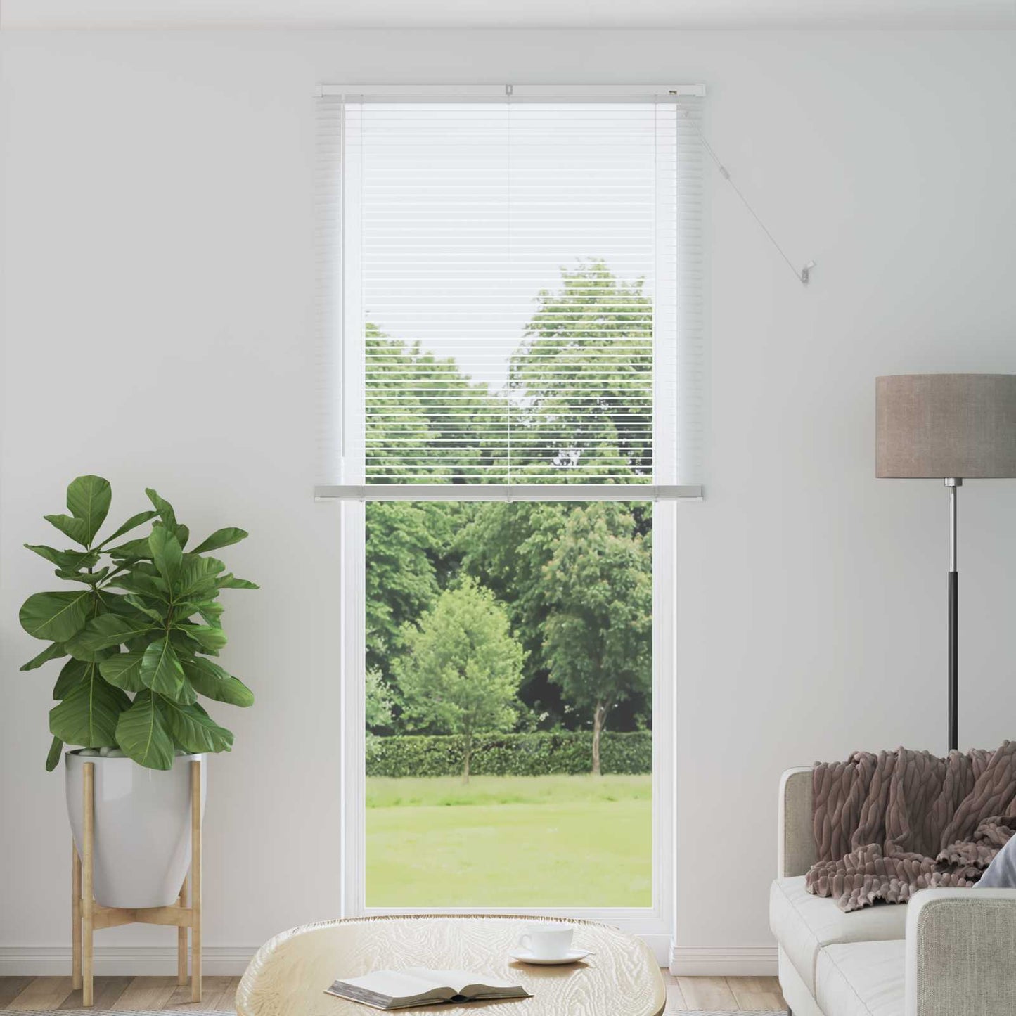 JUNG Vida Venetianer Jalousie Verstellbar Weiß 213 x 80 cm PVC