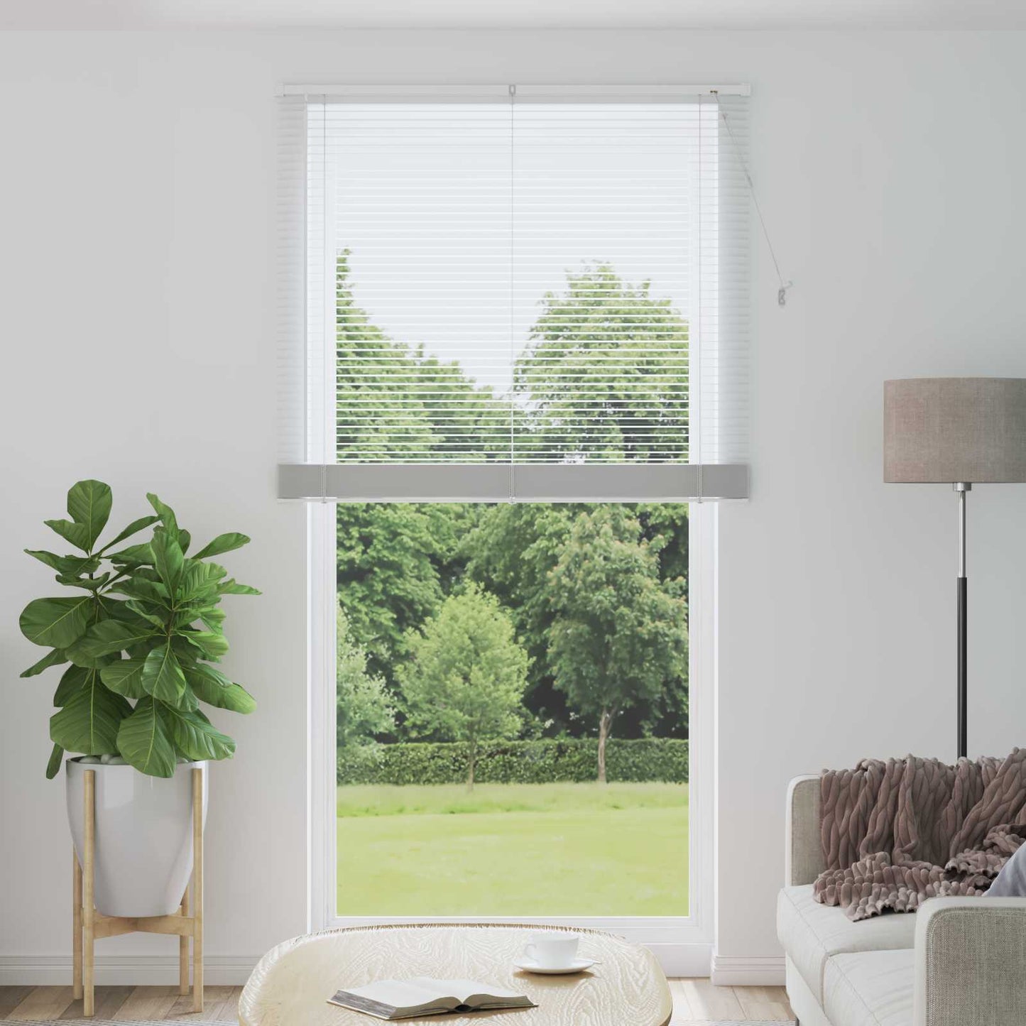 JUNG Vida Venetianer Jalousie Verstellbar Weiß 213 x 110 cm PVC