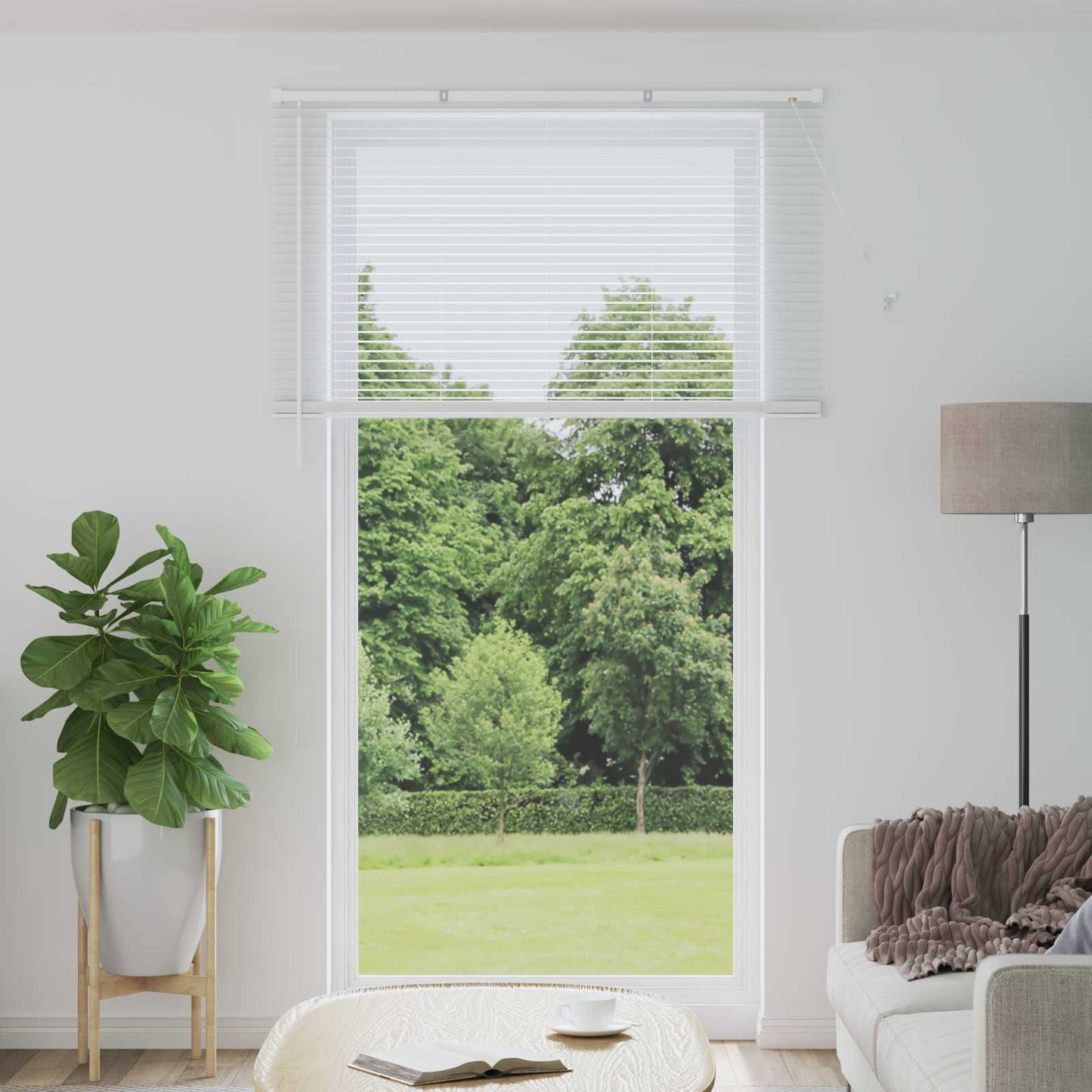 JUNG Vida Venetianer Jalousie Verstellbar Weiß 213 x 140 cm PVC