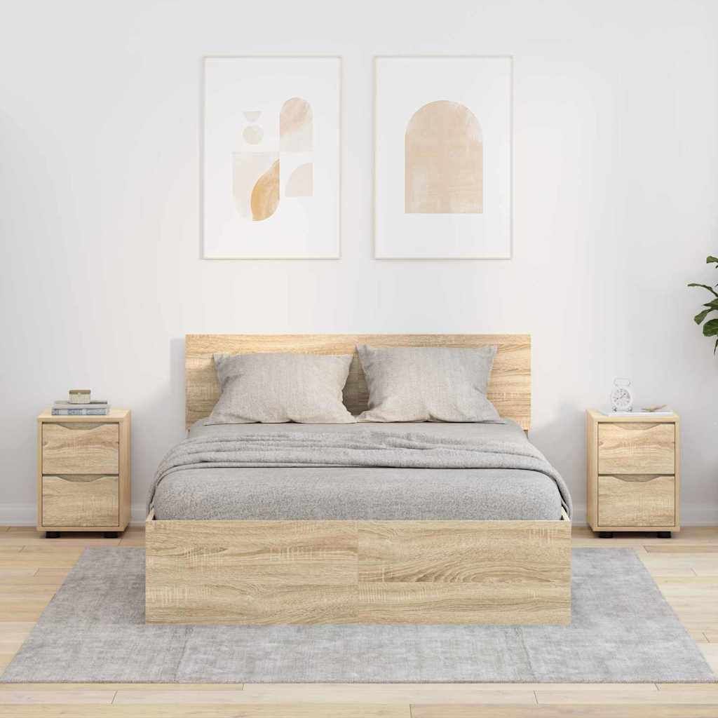 JUNG Vida Nachttische 2 pcs Sonoma-Eiche 30,5 x 30 x 43 cm Holzwerkstoff