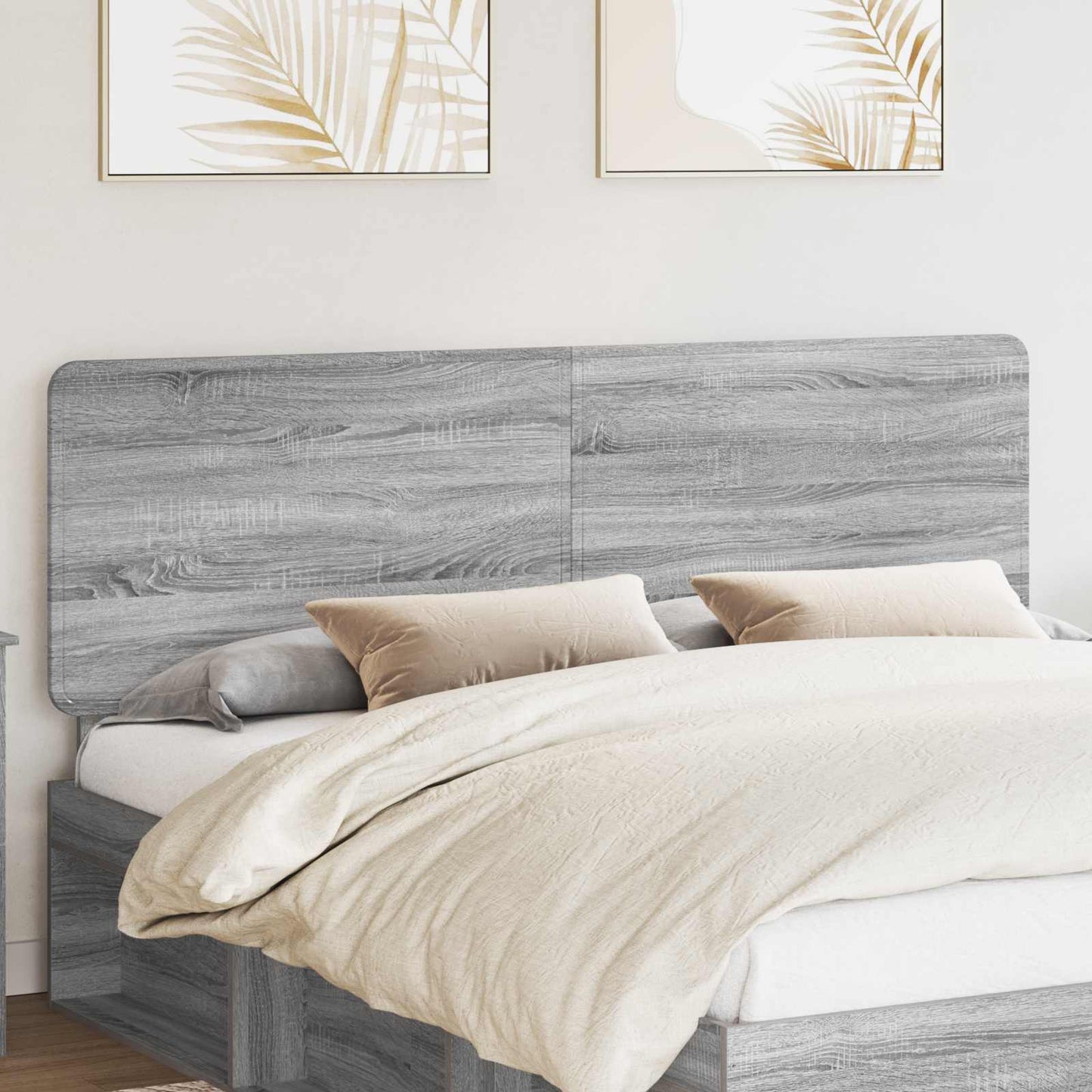 JUNG Vida Kopfteil mit Kopfteil Graues Sonoma 200 cm Holzwerkstoff