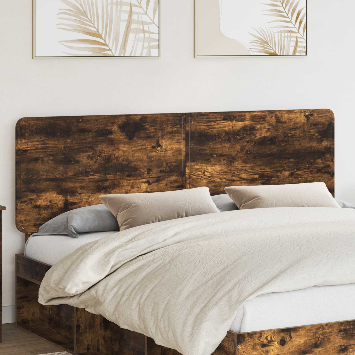 JUNG Vida Kopfteil mit Kopfteil Geräucherte Eiche 180 cm Holzwerkstoff