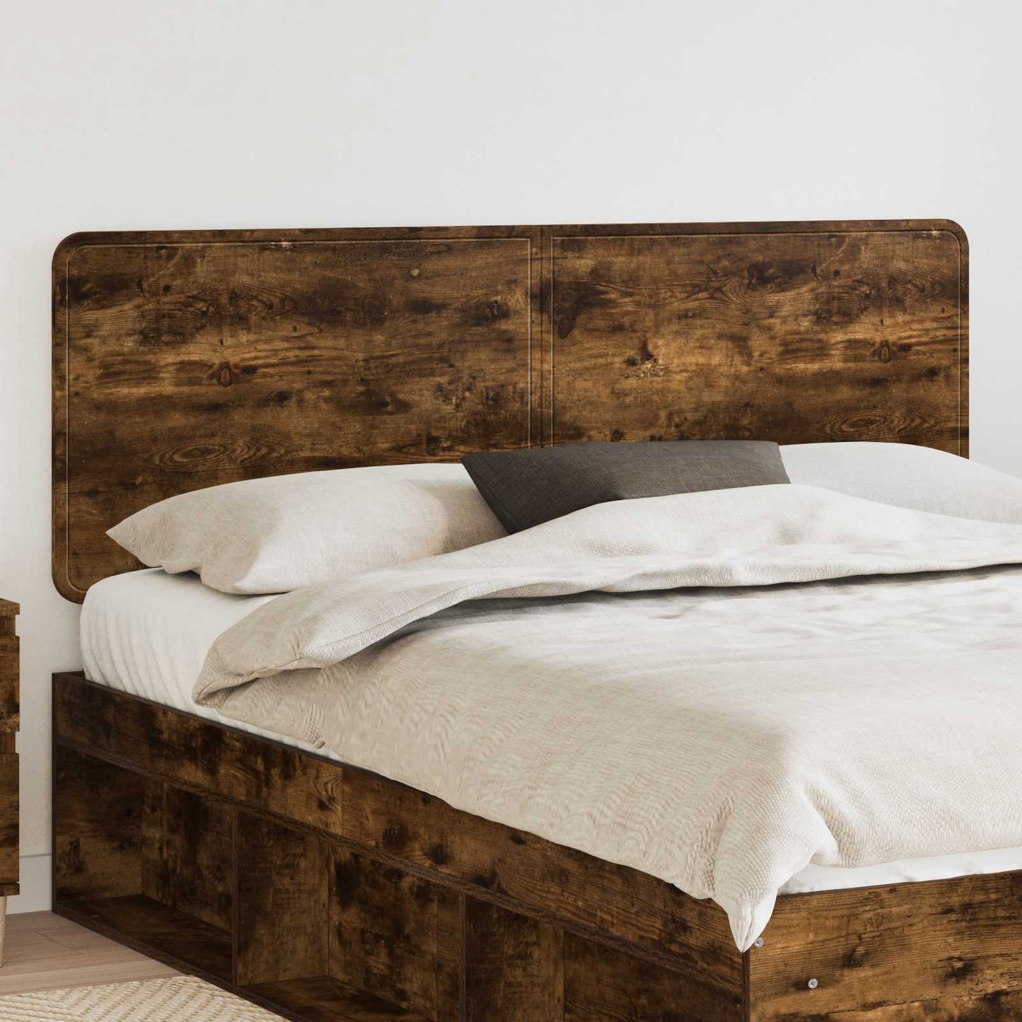 JUNG Vida Kopfteil mit Kopfteil Geräucherte Eiche 160 cm Holzwerkstoff