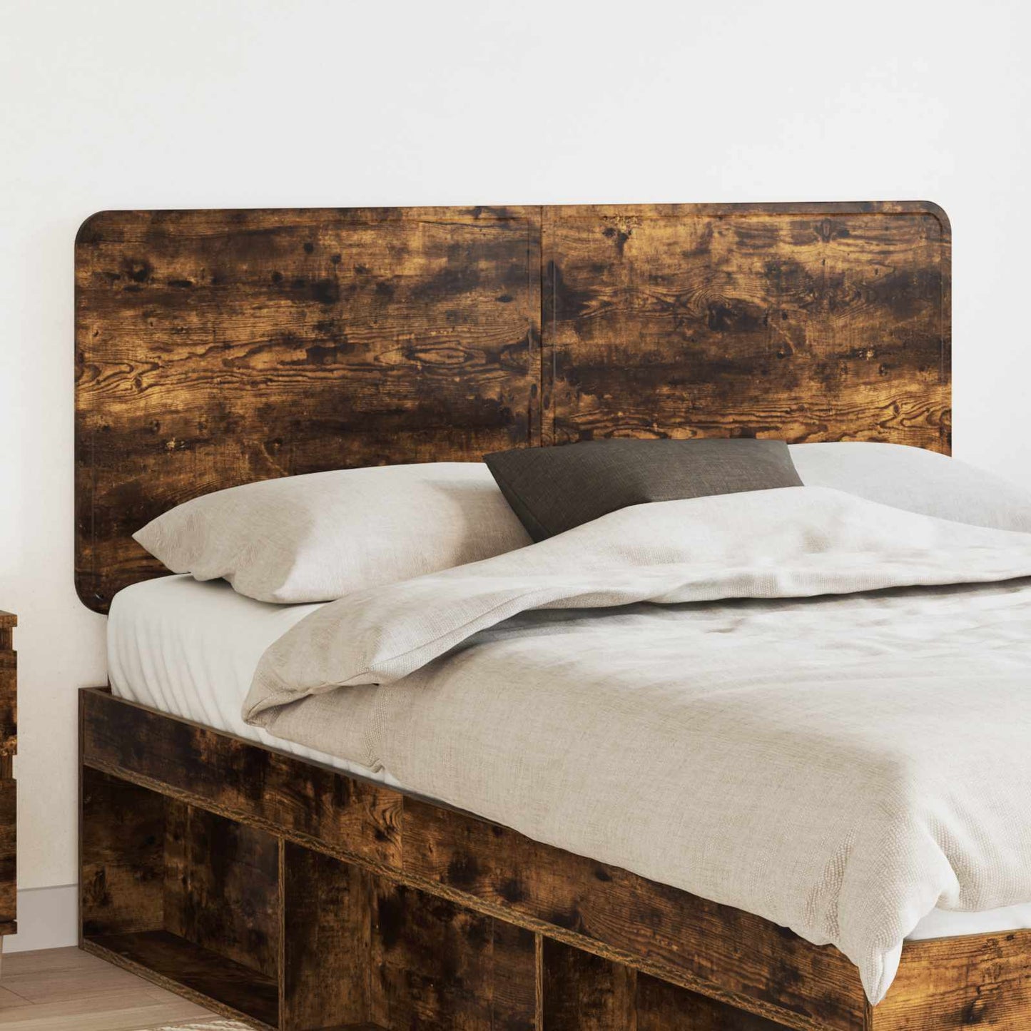 JUNG Vida Kopfteil mit Kopfteil Geräucherte Eiche 150 cm Holzwerkstoff