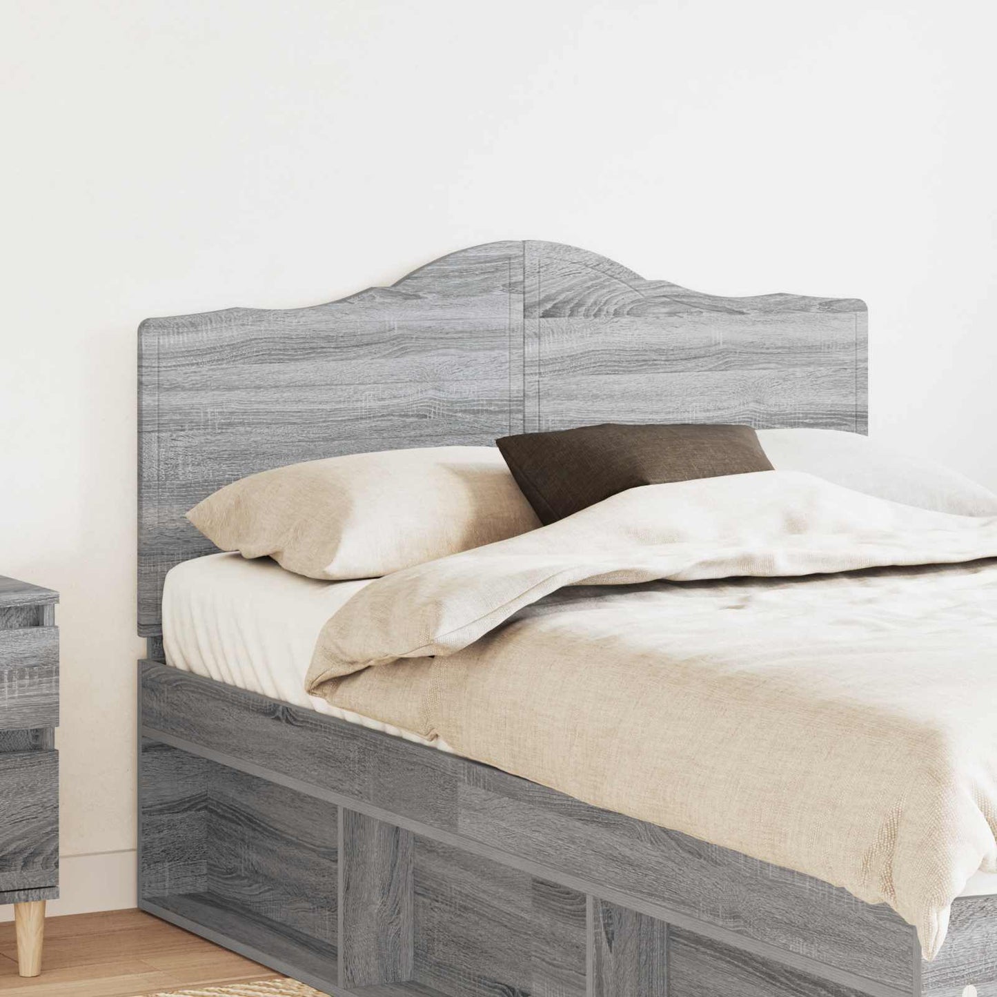 JUNG Vida Kopfteil mit Kopfteil Graues Sonoma 120 cm Holzwerkstoff