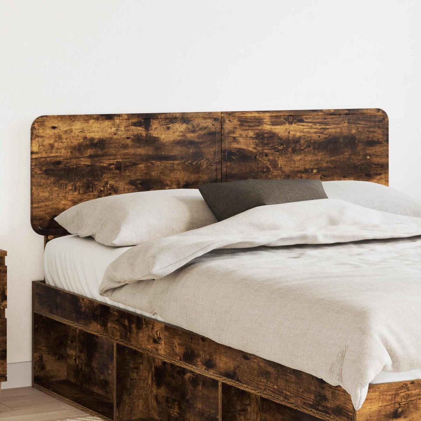JUNG Vida Kopfteil mit Kopfteil Geräucherte Eiche 140 cm Holzwerkstoff