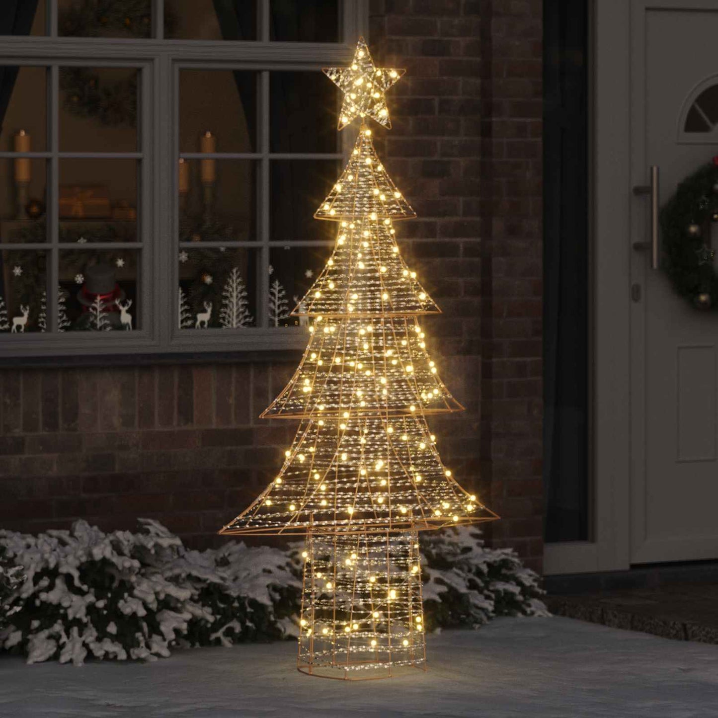 JUNG Vida Weihnachtsbaum mit 240 LEDs Warmweiß 181 cm PET
