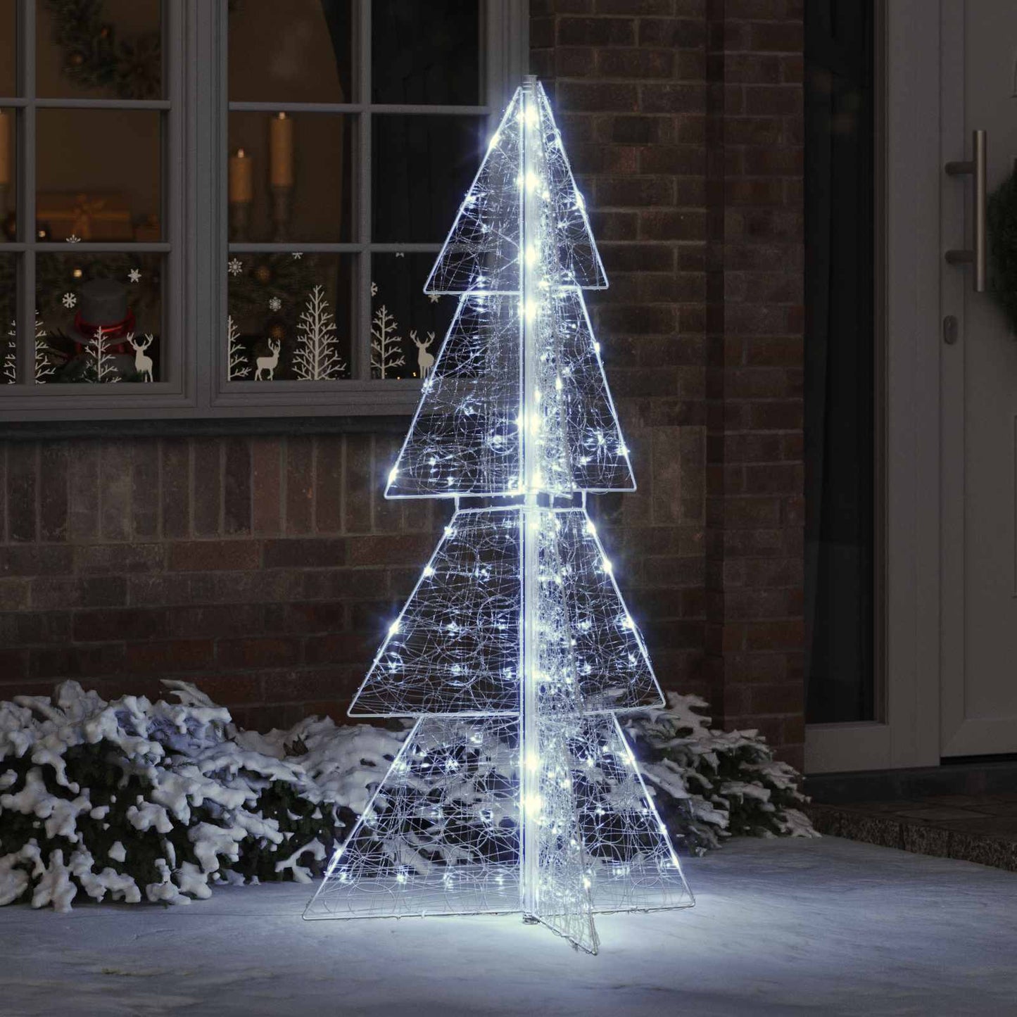 JUNG Vida Weihnachtsbaum mit 160 LEDs Kaltweiß 150 cm Acryl